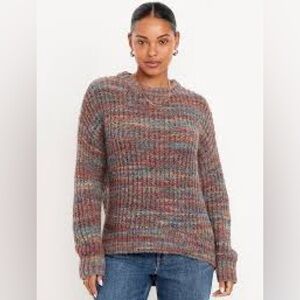 Old Navy Shaker-Stitch Crew-Neck Tunic XL | Multicolor  knit | New With Tags